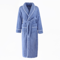 Soft Sherpa Fleece Flannel Bathrobe Bathrobe Unisex Sweat Steaming Cloth Housecoat Bath Robe for Women Men