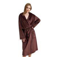 Thickened Warm Flannel Robe Large Size Autumn Winter Coral Velvet Ladies Bathrobe Homewear Robe
