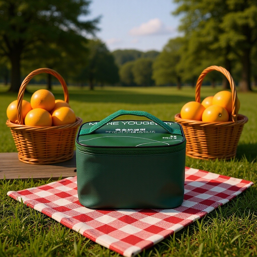 Picnic insulation bag, square lunch box, large capacity waterproof ice pack